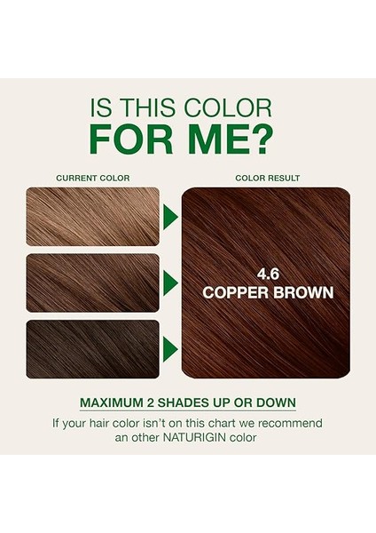 Organik Içerikli Saç Boyası 4.6 Bakır Kahverengi indirimleri
