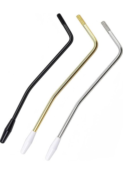3 Pieces 5 mm Tremolo Arm Electric Guitar Tremolo Arm Thread Metal Single Tremolo Arm Whammy Bar Compatible With Stratocaster Electric Guitar Tremolo System(3 Sets Color)