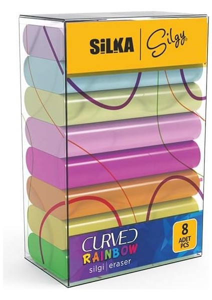 Curved Rainbow Silgi, 8'li, Sg.51