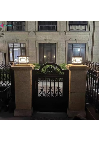 Solar Güneş Enerjili 10W Set Üstü Bahçe Aydınlatması, Su Geçirmez, 3200K-6500K, Sütun Üzeri Solar Küp Armatür, 2 Modlu (Beyaz-Gün Işığı), Veranda, Çit, Bahçe Duvarı Küp Aydınlatma 165×110 mm modelleri