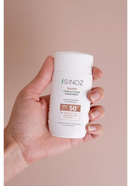SPF50 Tinted Sıvı Yüz Güneş Kremi - Yeni Nesil Güneş Filtreleri ile Hibrit Formül 50ML fırsatları