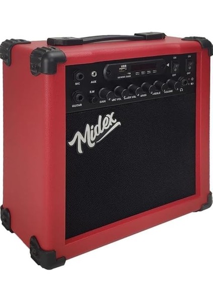 MGA-25RD Elektro Gitar Amfisi 25 Watt USB Bluetooth Şarjlı 2 Girişli indirimleri