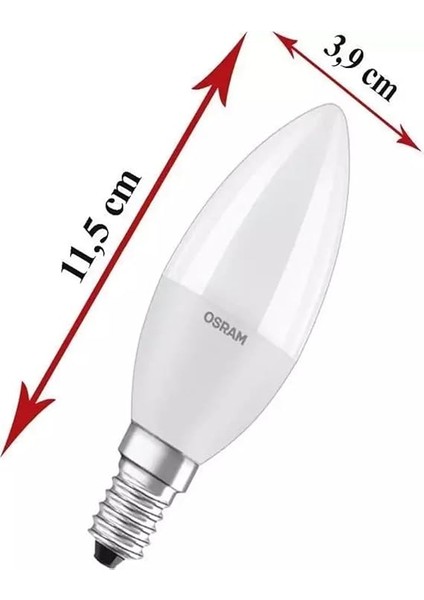 LED Value CLB60 7,5W/827 3'lü E14 Duy Sarı Işık 2700K LED Mum Ampul fiyatları