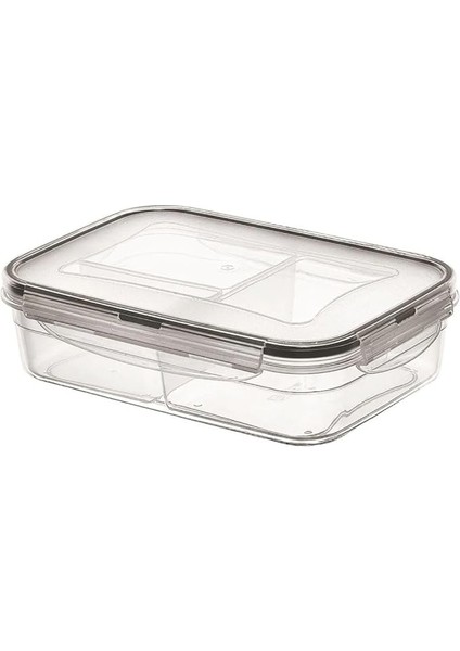 Bölmeli Kilitli Kapaklı 1 Litre Erzak Saklama Kabı LC-510