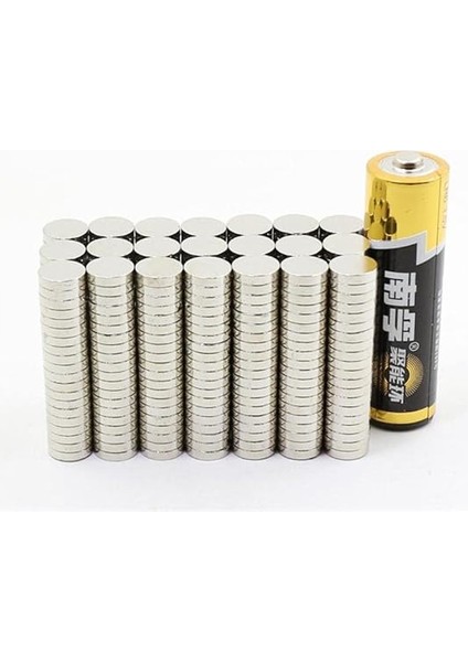 Adet 8X2MM Yuvarlak Güçlü Neodyum Mıknatıs (Çap 8 M M Kalınlık 2 Mm) fiyatları