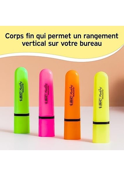 Marking Flat Higlighter Fosforlu Kalem 12'li Kutu, Sarı Fosforlu Kalem, Su Bazlı, Hızlı Kuruyan Mürekkep fırsatları