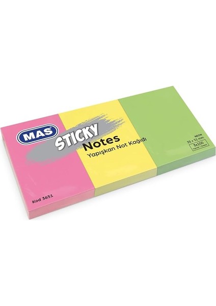 130000365100 Yapışkanlı Not Kağıdı