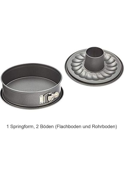 Inspiration Kelepçeli Kek Kalıbı, 26 Cm, Yuvarlak, 2 Raf, Düz ve Boru Taban, Yuvarlak Pişirme Kalıbı, Yapışmaz Kaplamalı, Sızdırmaz, Tarifli (Türkçe Olmayabilir) fırsatları