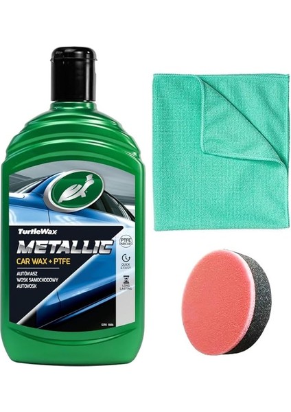 Wax Meta'lik Ptfe Katkılı Teflon Sıvı Cila 500 Ml, Sünger, Bez