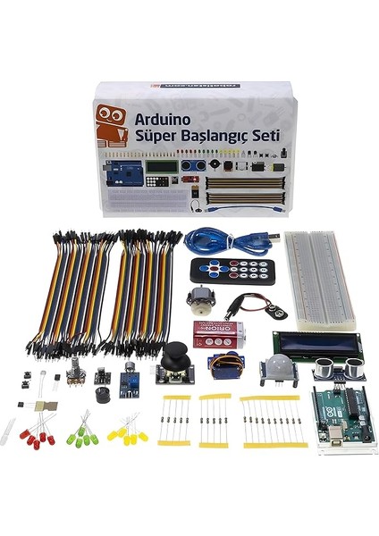 Orijinal Arduino Süper Başlangıç Seti Rev3 (E-Kitaplı ve Videolu)