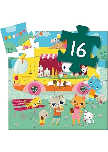Dekoratif Puzzle 16 Parça Ice Cream Truck Dj fiyatları