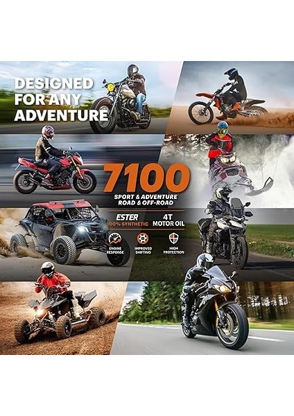 7100 10W60 4t 1 Litre Motosiklet Yagi modelleri