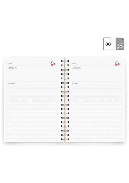 Defter Mr Yemek Defteri Spiralli Meyveler modelleri