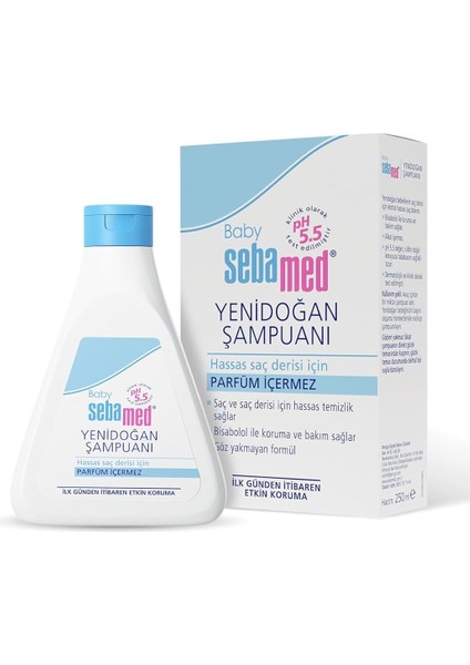 Baby Ph 5.5 Bisabolol Içerikli Koruma ve Bakım Sağlayan Yenidoğan Bebek Şampuanı 250 ml