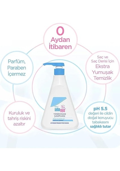 Baby Ph 5.5 Bisabolol Içerikli Koruma ve Bakım Sağlayan Yenidoğan Bebek Şampuanı 250 ml indirimleri