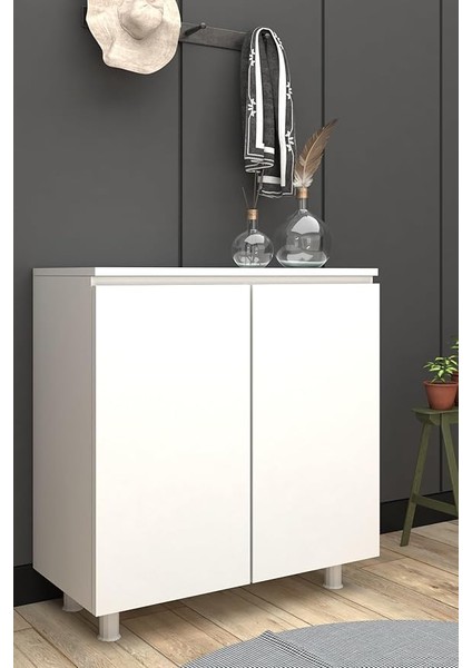 Kulpsuz Ayakkabılık ve Çok Amaçlı Dolap (Beyaz) modelleri