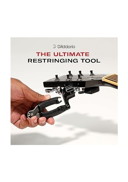 Waves D'addario Accessories Pro-Winder - Gitar Teli Sargısı, Kesici, Köprü Pimi Çekici, Üstün Ergonomik Hepsi Bir Arada Alet, Germe Için, Siyah modelleri