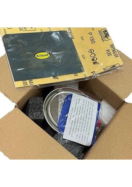 Polyester Çelik Macun 500 Gram Set+3 Adet Zımpara fiyatları