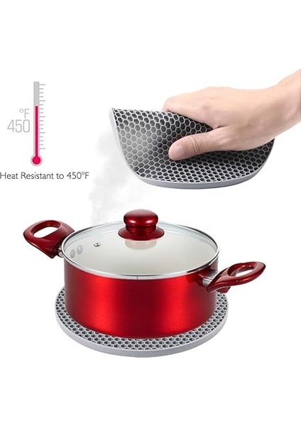 Home Silikon Nihale,tencere ve Çaydanlık Altlığı,yanmaz Yapışmaz Silikon Nihale (Yuvarlak) fırsatları