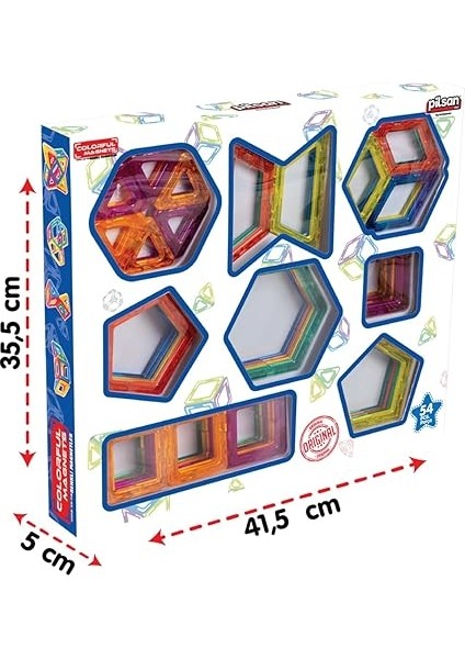 Renkli Magnetler (54 Parça) indirimleri