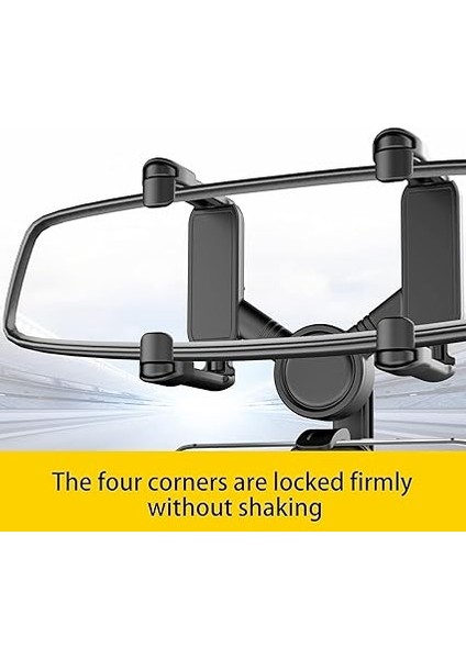 Dikiz Aynası Telefon Tutucu Orta Ayna Takılan Araç Içi Telefon Tutucu Navigasyon Tutucu Şık Yeni Tasarım Oto Ayna Tutucu 360 Derece Dönebilen Araç Kamerası Tutucusu fırsatları