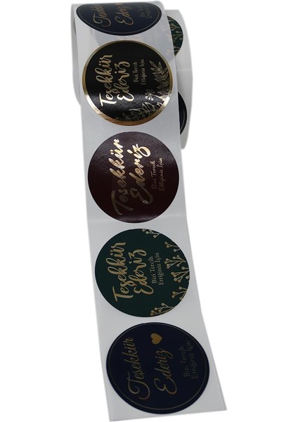 Etiketler , Hazır Al Hızlı Al Teşekkür Ederiz Etiketi Pp Metalize 5cm Çapında 500 Adet Müşterilerinize Minnterlığınızı Gösterin. fırsatları