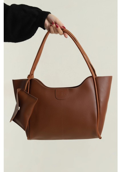 Taba Fermuarlı Cüzdan Aksesuarlı Kadın El Kol ve Omuz Çantası fiyatları