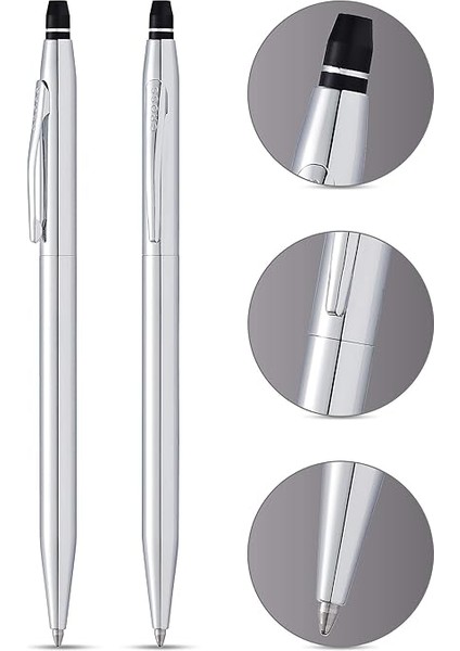 AT0622101 Click Tükenmezkalem Krom modelleri