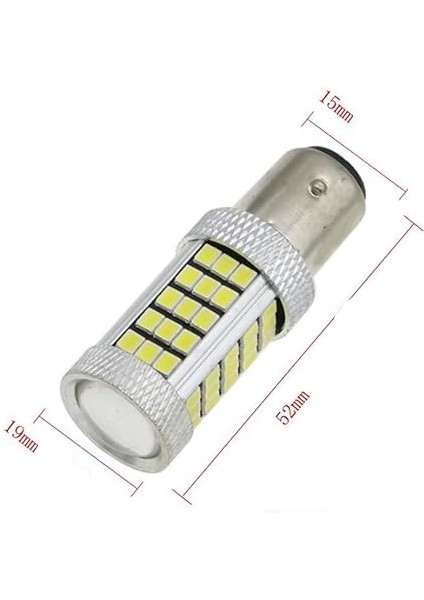 93 Tek Duy LED PY21W Tip BAU15S 66 Ledli Yakın Tırnak Mercekli Turuncu fırsatları