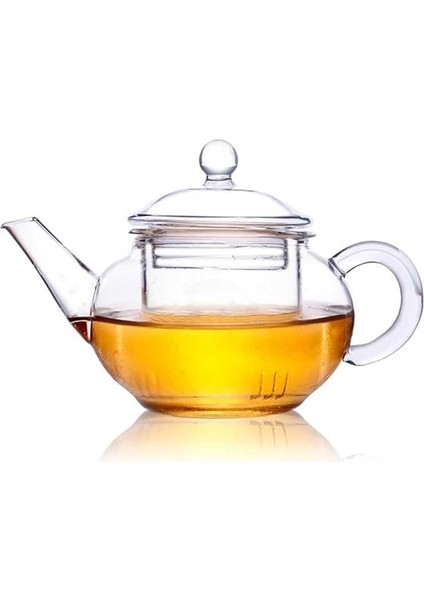 Cam Bitki Çayı Demliği 250 ml - Cam Süzgeçli Demlik