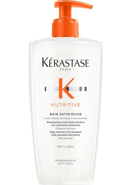 Nutritive Bain Satin Riche Yoğun Nemlendirici Şampuan 500 ml
