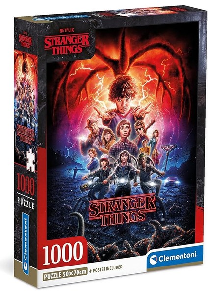 Stranger Things – 1000 Adet – Yetişkinler Için Yapboz, Netflix, Ünlü Film Yapboz, Italya'da Üretilmiştir, Çok Renkli (39713)