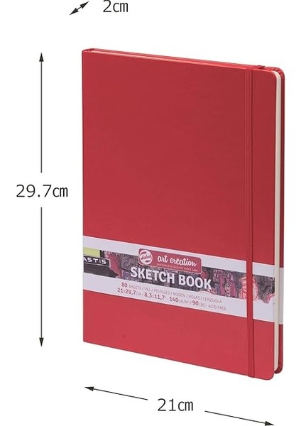 Art Creation Skitzenbuch, Sketch Book, 80 Blatt, 21X29,7 cm Gebunden fiyatları