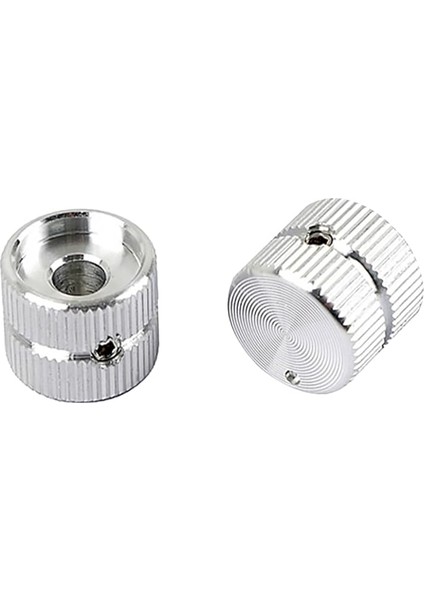 2 Paket GD141 Gümüş Alaşımlı Yarı Üst Gitar Düğmeleri Elektrik Gitar Düğmesi Potansiyometre Ses Tonu Parçaları