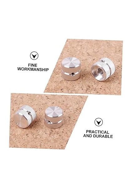 2 Paket GD141 Gümüş Alaşımlı Yarı Üst Gitar Düğmeleri Elektrik Gitar Düğmesi Potansiyometre Ses Tonu Parçaları modelleri