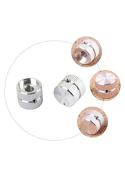 2 Paket GD141 Gümüş Alaşımlı Yarı Üst Gitar Düğmeleri Elektrik Gitar Düğmesi Potansiyometre Ses Tonu Parçaları indirimleri