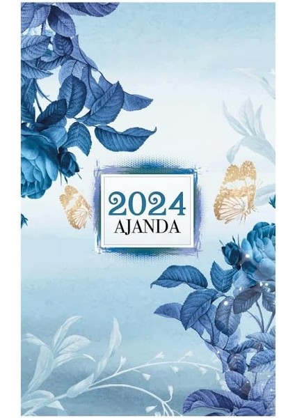 Kelebek 2024 Ajanda - Mavi Rüya, 8683672858821, Çok Renkli