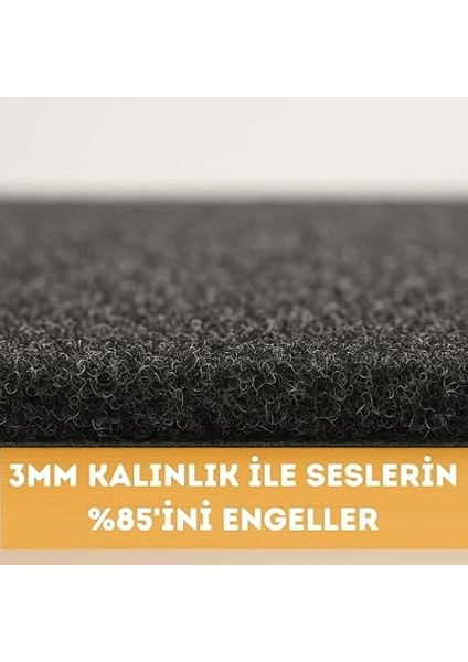 Kendinden Yapışkanlı Torpido Kaplaması Keçe Oto Kapı Bagaj Dayanıklı Uzun Ömürlü Araç Kaplama 3mm (Antrasit, 100 x 100) fırsatları
