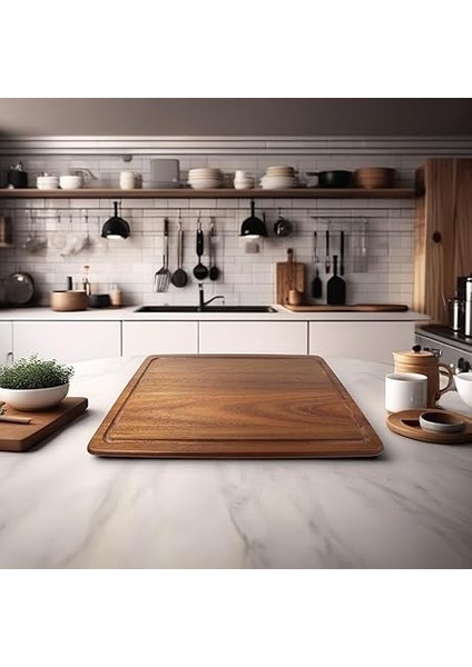 Akasya Kesme Tahtası Antibakteriel Yıkanabilir Doğrama Tahtası Dikdörtgen 35X25CM | Antibakteriyel ve Yıkanabilir Akasya Kesme Tahtası - Hijyenik ve Dayanıklı Doğrama Işleriniz Için Ideal fırsatları