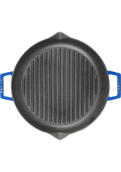 Metal Döküm Izgara Tava, 26 Cm, Mavi fırsatları