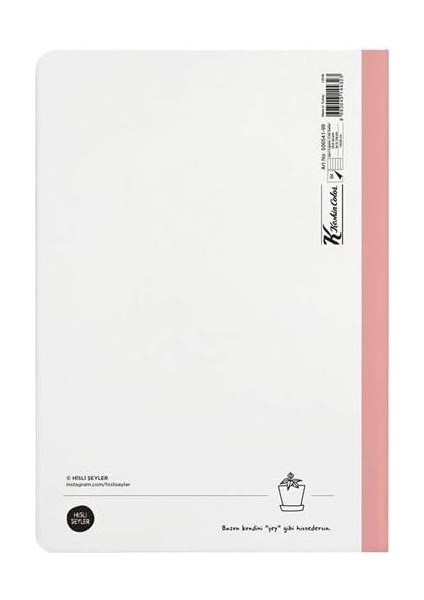 Color Hisli Şeyler 'iyi Ki Varsın' Çizgili Sert Kapak Defter, 14X20 Cm, 64 Yaprak, Çok Renkli modelleri