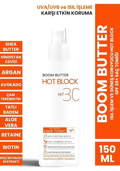 Butter Isıl Işlem ve Güneş Koruyucu Hot Block Spf 30+ Saç Toniği 150ML fiyatları