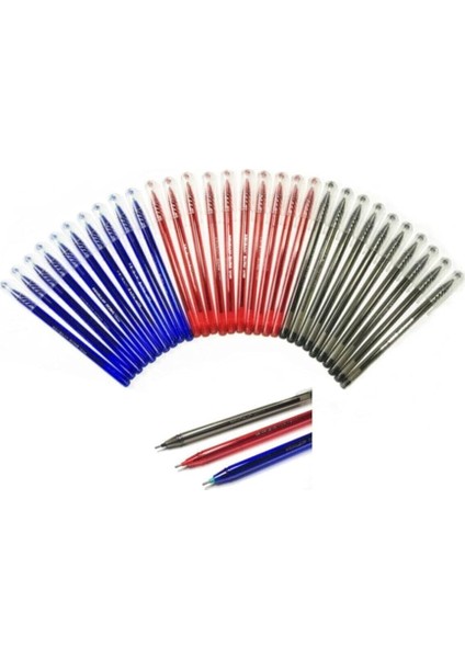 Büro Tükenmez Kalem 15 Adet 5 Mavi, 5 Kırmızı, 5 Siyah, Nistabolje modelleri