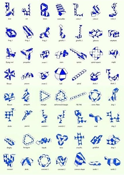 Snake Rubik Şekilden Şekile Giren Sihirli Yılan Zeka BAMBMNM956 fırsatları