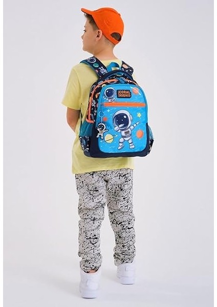 High Üç Gözlü Erkek Çocuk Ilk ve Orta Okul Çantası - Lacivert Mavi Astronot fiyatları