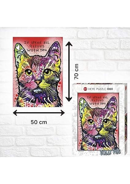 Puzzle 1000 Parça Dokuz Canlı Kedi HEY29731 modelleri