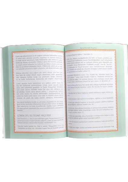 Kur’an-I Kerim’den Sağlık Reçetesi modelleri