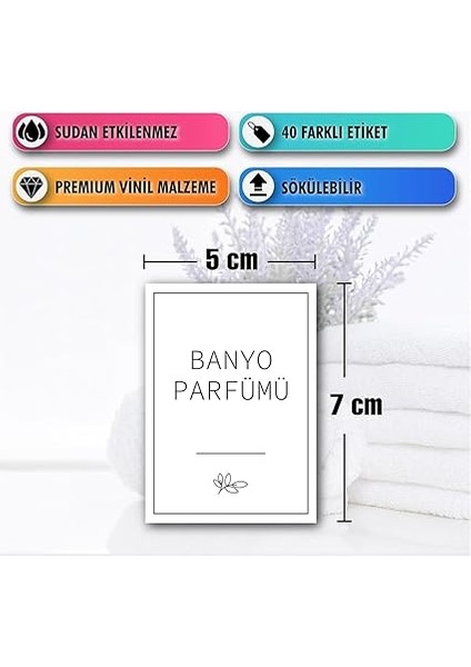 40 Parça Beyaz Banyo ve Mutfak Etiketi - Temizlik Malzemeleri Için Suya Dayanıklı Baskılı Sticker - Deterjan Kutusu Düzenleyici Kendinden Yapışkanlı Çıkartma Şişe Kutu Sabun Şampuan Etiketi (Beyaz) fiyatları