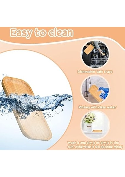 Bambu Yağdanlık Altlığı Sunumluk Şık ve Dayanıklı Ahşap Tepsi (Dikdörtgen) fiyatları