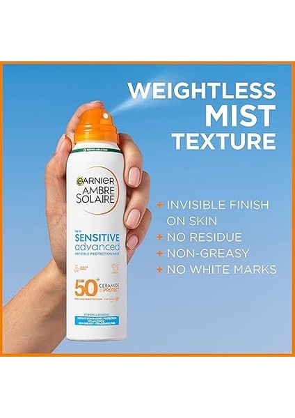 Ambre Solaire Sensitive Advanced Hipoalerjenik SPF50 Güneş Koruyucu Mist 150ML fiyatları